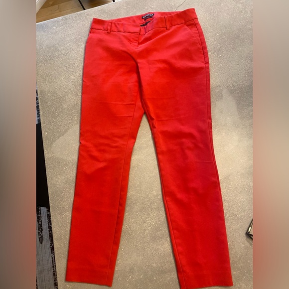 Express Denim - Express Columist Vibrant Red Straight Leg Women's Pants